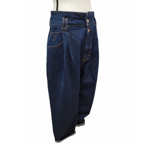 Zara High Waist Baggy Mom Jeans Size 10 - Picture 3 of 14